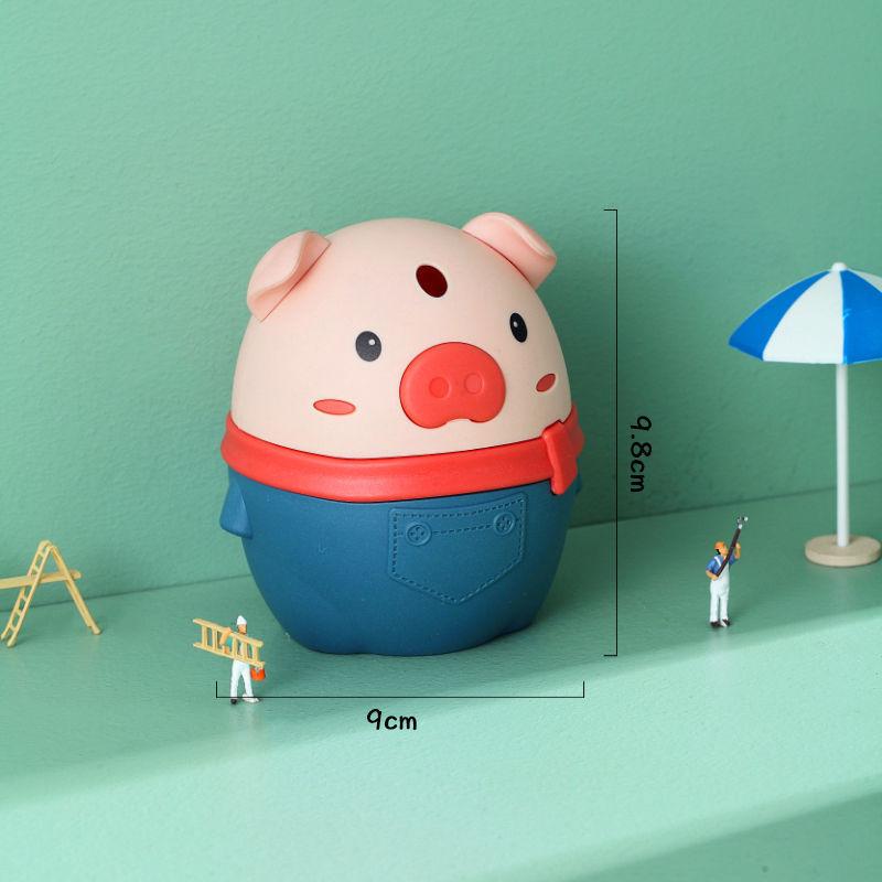 Toothpick box cute cartoon piggy toothpick holder automatically pops up toothpick jar