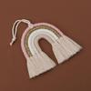 Colorful Woven Macrame Rainbow Wall Decor Party Decoration for Kids Baby Nursery