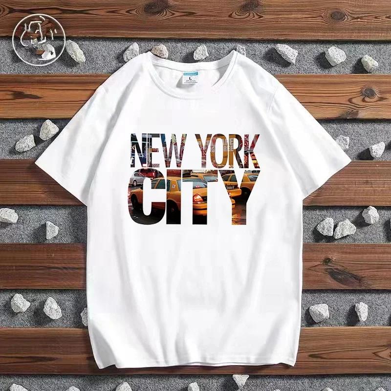 Fashion City Printed T-shirt Paris London New York Tokyo Graphic T Shirts Both Men and Women Kawaii Casual Harajuku Fashion Tops