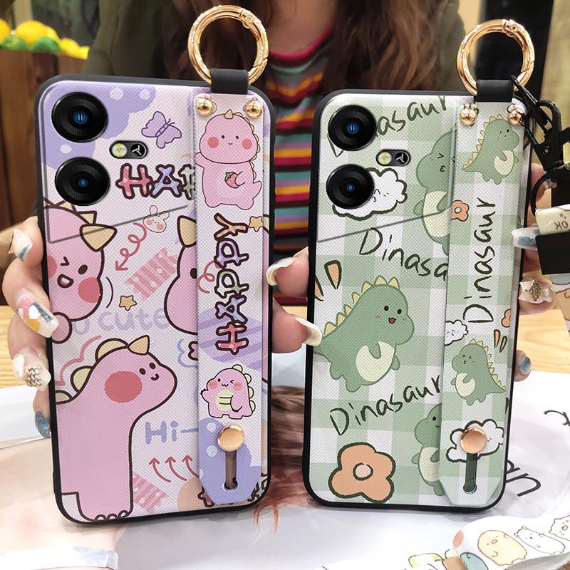 Back Cover Cute Phone Case For Tecno Pova Neo3/LH6N Protective Waterproof Cartoon Silicone Ring Anti-dust Soft case