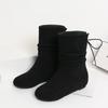 Fashion Vintage Warm Plush Women Ankle Boots Fashion Lace Up Short Booties Winter Comfort Internal Elevation Cotton Shoes