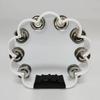 Jingle Tambourine 1Pcs Petal Shaped Percussion Handheld Instrument For Adults School Music Class Family Party