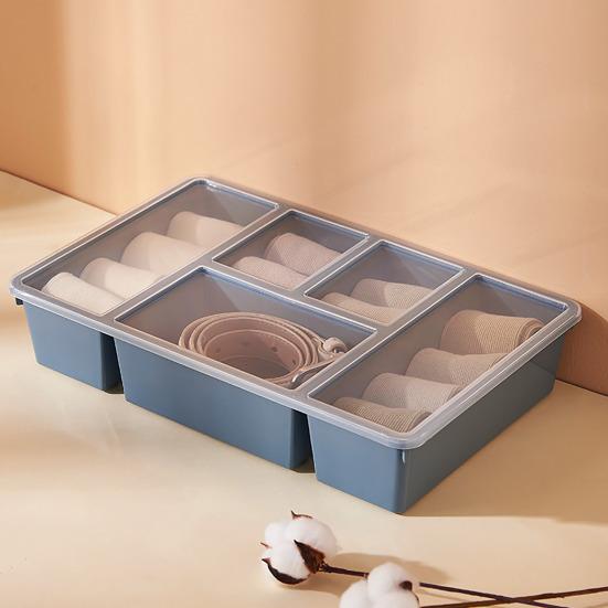 Crisper Multi Compartments Classification Storage Transparent Dustproof Large Capacity Snack Box Snack Container