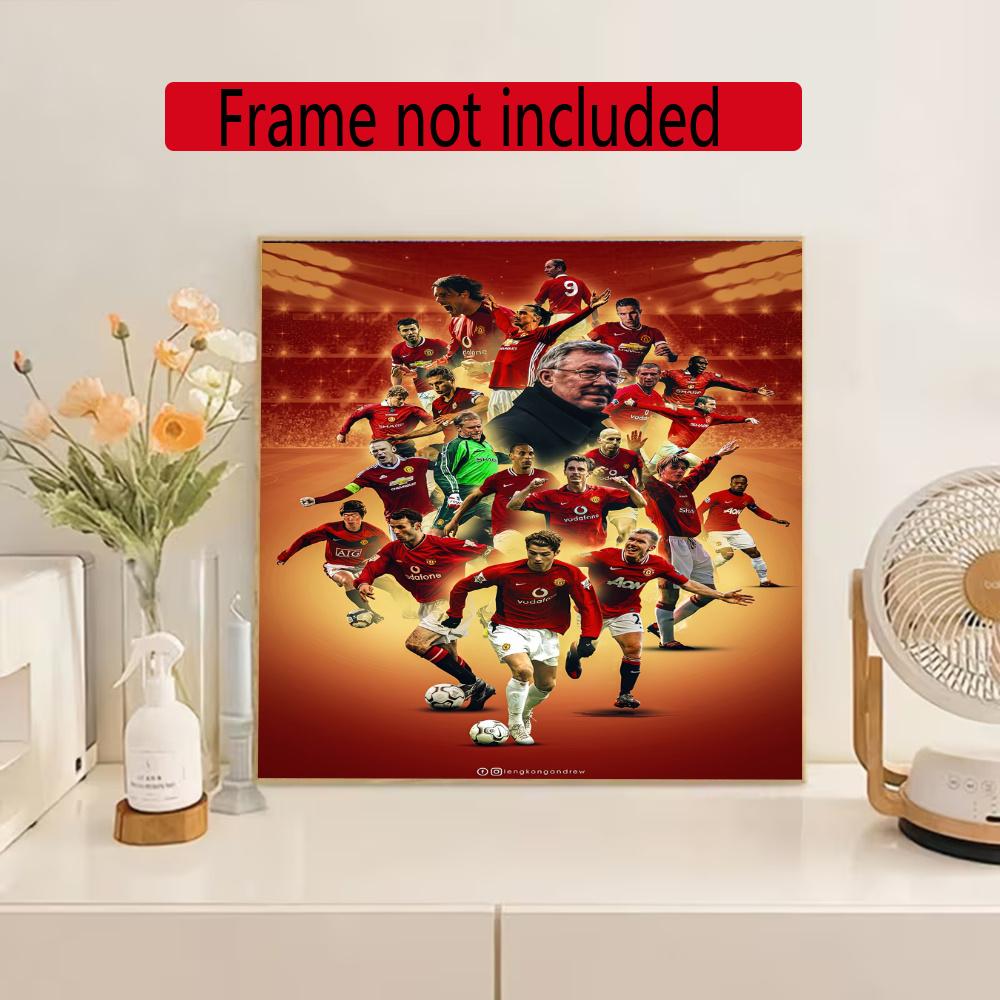 Manchester 5D Round Diamond Painting Kit Diamond Embroidery Painting Rhinestones Mosaic Frameless Handwork Decoration Arts