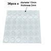 100Pcs Soft Silicone Rubber Anti Slip Bumpers Feet Pads Damper Buffer Cabinet Bumpers Silicone Furniture Pads Drawer Door Pad