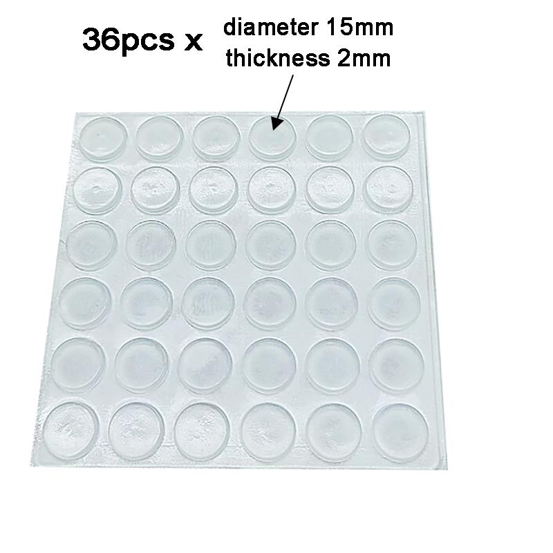 100Pcs Soft Silicone Rubber Anti Slip Bumpers Feet Pads Damper Buffer Cabinet Bumpers Silicone Furniture Pads Drawer Door Pad