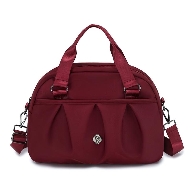 Women's Shoulder Bag Nylon Handbag Lightweight Multi-Layer Waterproof Crossbody Bag