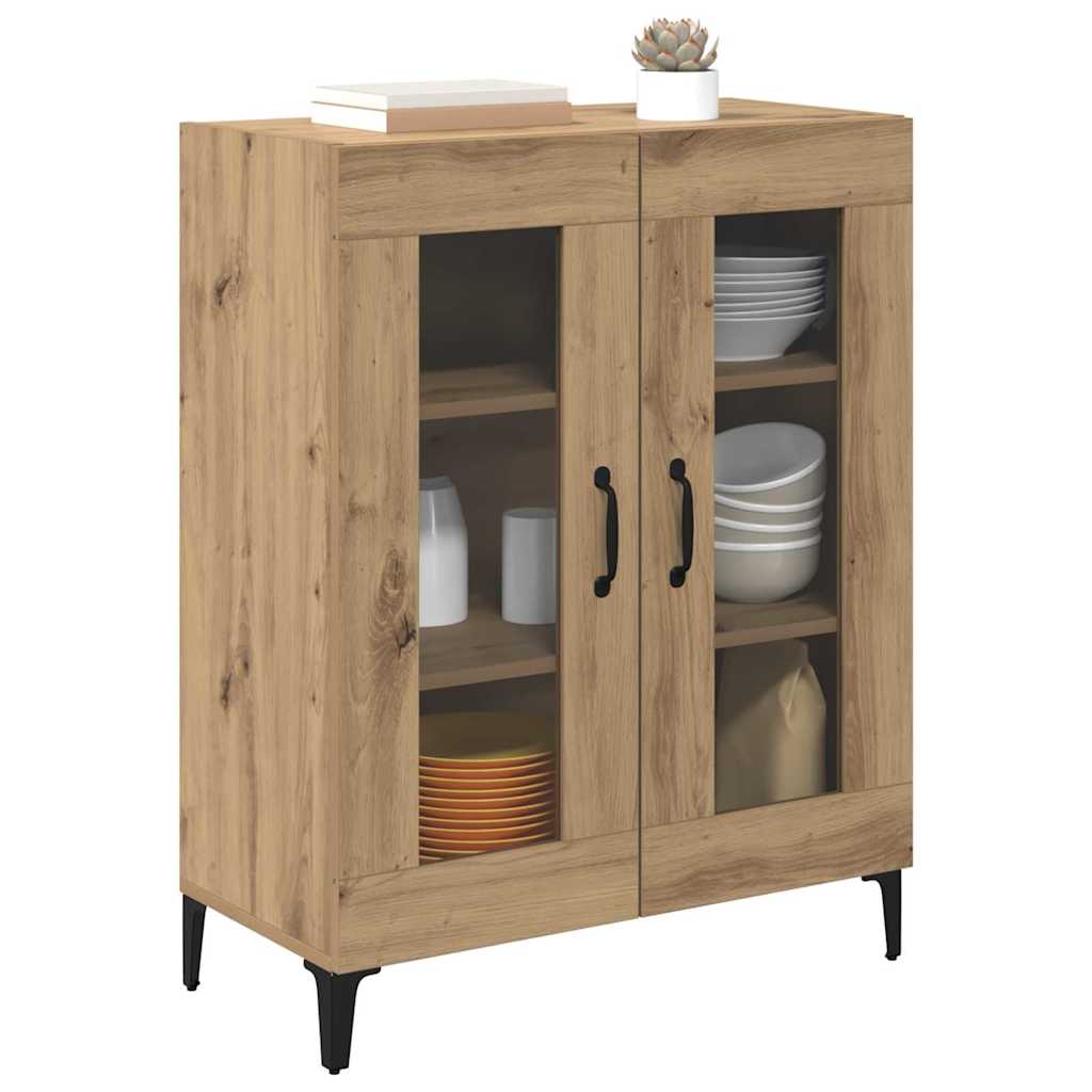 Sideboard Artisan Oak 69.5 x 34 x 90 cm engineered wood and iron