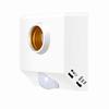 Infrared Motion Sensor E27 Lamp Holder with Sound and Light Control for 86 Type Corridors, Intelligent Delay, Surface Mount