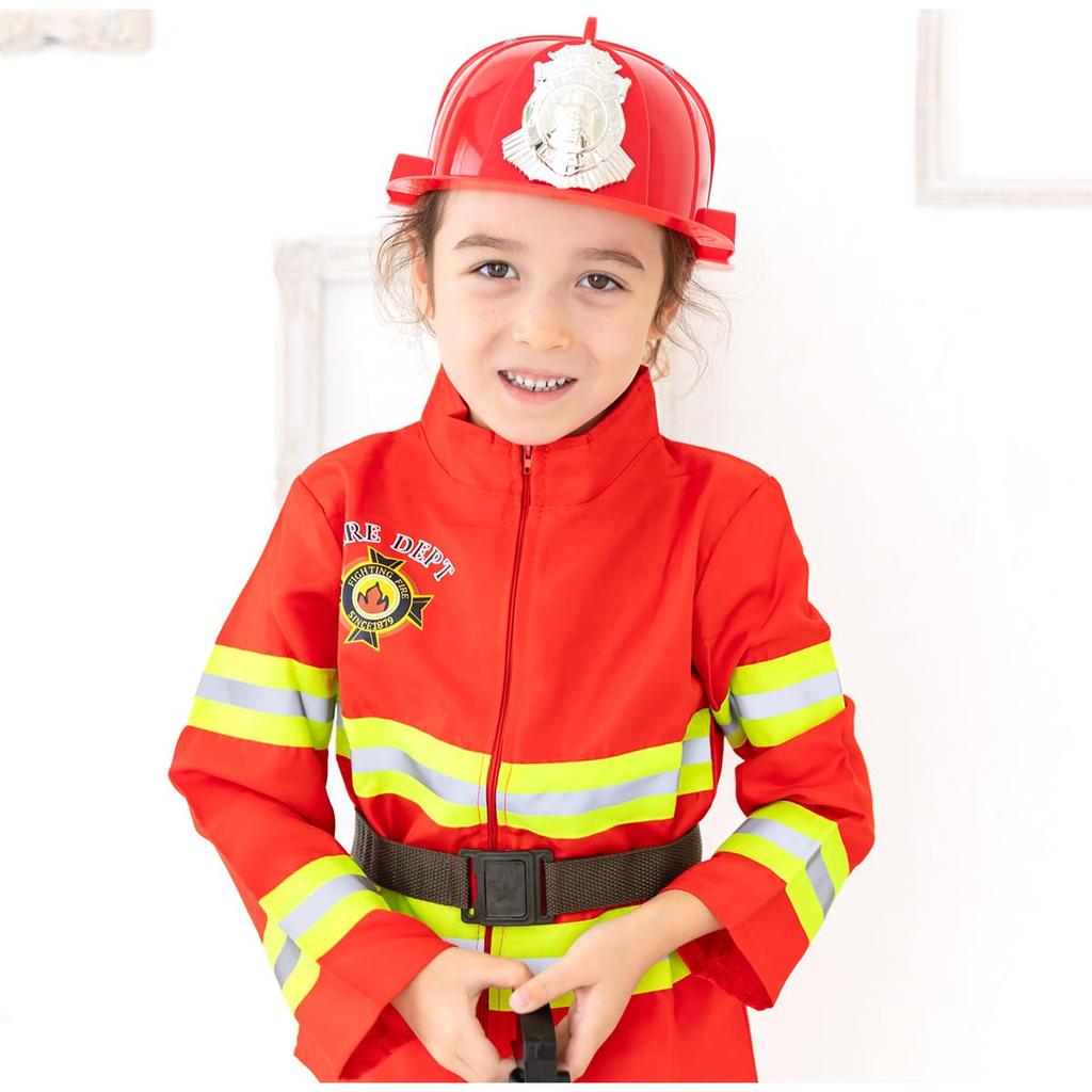 Halloween Costume for Boys and Firefighter Helmet Set e0611 [monoii] Girls Outfit, Kids' Costume, Girl's Costume, Hat,
