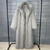 Can hair imitation toka fluffy fur jacket women's imitation fur extended suit collar winter women's coat