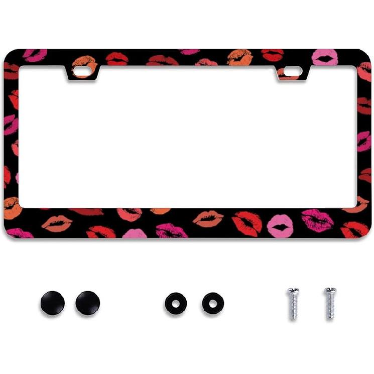 Personalise In God We Trust Christian License Plate Frames Car Universal Accessories Stainless Steel License Plate Cars Decor Screw Caps Fits