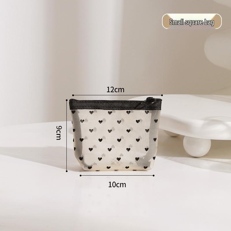 

Дышащая сетчатая косметичка - Большая, портативная, высококачественное хранение для студентов и помад