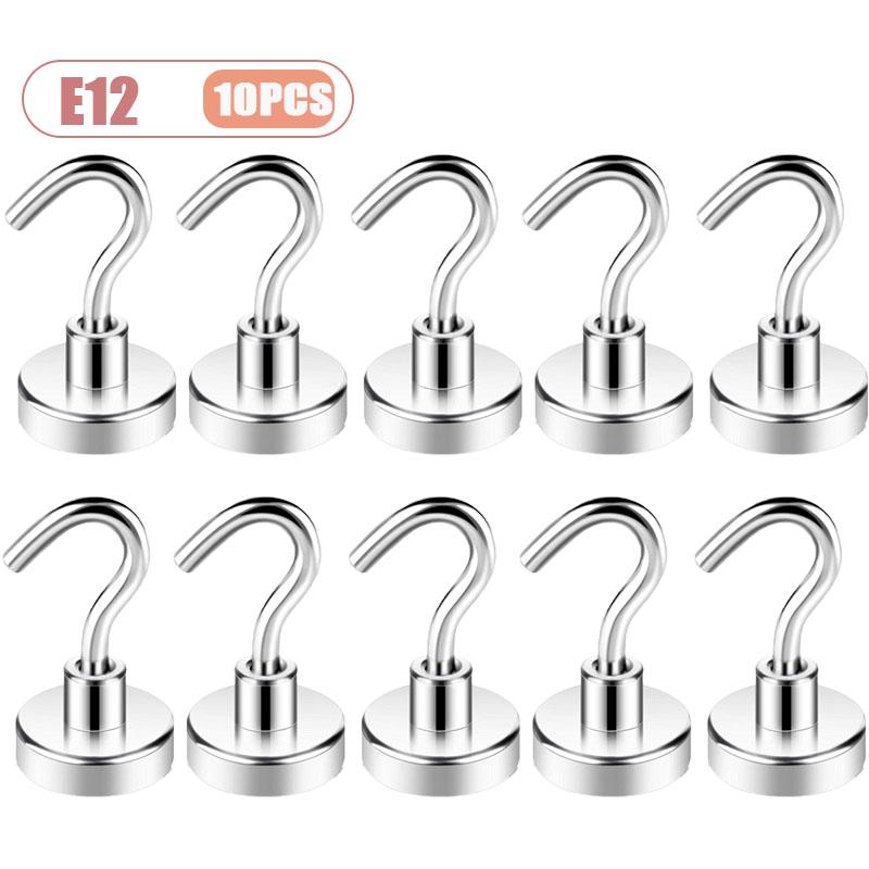 1-40PCS Magnetic Hook for Kitchen Fridge Storage No Drill Suction Cup Strong Magnet Organizer for Hanging Items