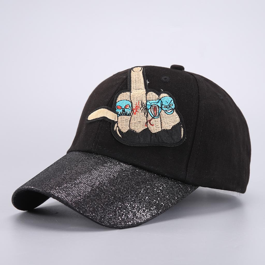 Skull Baseball Cap Halloween Party Funny Scary Expression Design Costume Party Accessories For Men Women Unisex