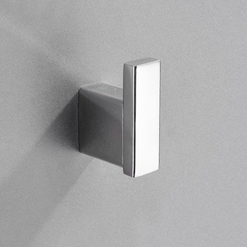 Black 304 Stainless Steel No-Drill Coat & Hat Hook for Bathroom or Entrance