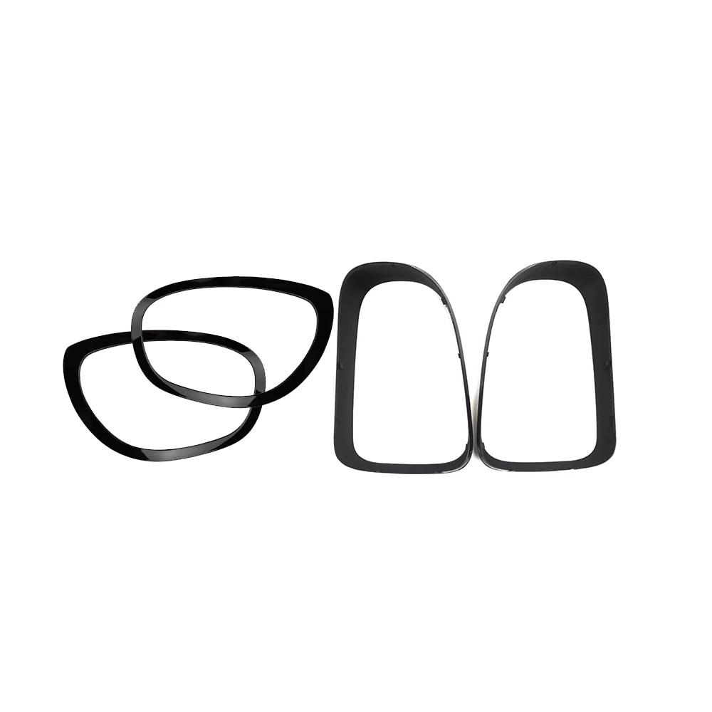 1 Pair Headlight / Tail Lights Shell Cover Ring Decoration Trim Sticker for MINI Countryman Cooper F60 One JCW 2017-