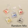 10pcs 50x23mm Transparent Water Bag Fish Resin Charms Funny Ocean Coral Goldfish Pendant For Earring Keychain DIY Jewelry Make