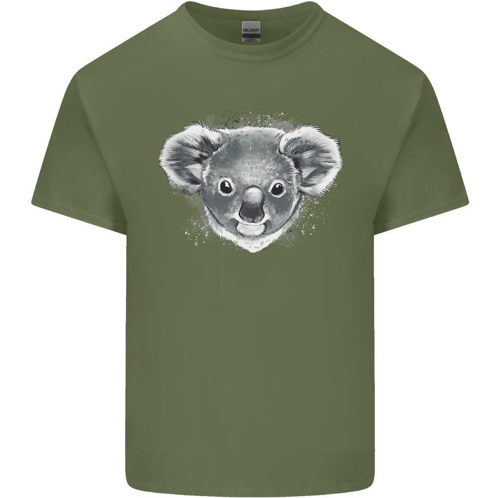 A Koala Bear Head Unisexs Light Cotton Tshirt