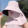 Wide Brim Sunscreen Fisherman Hat Breathable Neck Protection Hat Uv Protection Sun Protection Picking Tea Hat Fishing Hat