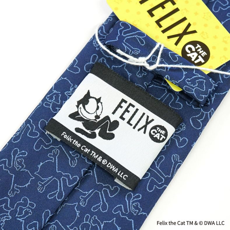 Felix the Cat Character Tie (One-Point Design) UNDW0862 Navy