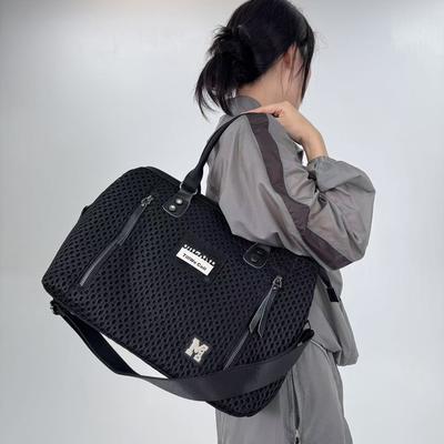 Women'S Mesh Multi-Zipper Handbag Large-Capacity Personalized Street Shoulder Bag