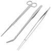Aquarium Plant Tool Set: Straight & Curved Scissors, Wave Scissors, Tweezers, Forceps, Sand Leveler, Algae Scraper