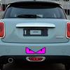 Reflective Devil Eyes Stickers: Creative, Funny Motorbike Expression Decals