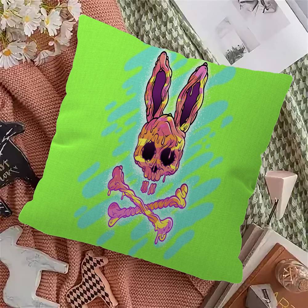 Luxury Fashion P-Psycho Bunny Pillowcase Toon Gift Cushion Cover Bedroom Home Sofa Chair Seat Decor Pillow Case