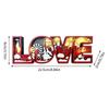 1pc Love Word Table Top Sign Home Design Art Ornament Three-dimensional Valentine's Day LOVE Romantic Crafts Home Decor Gifts
