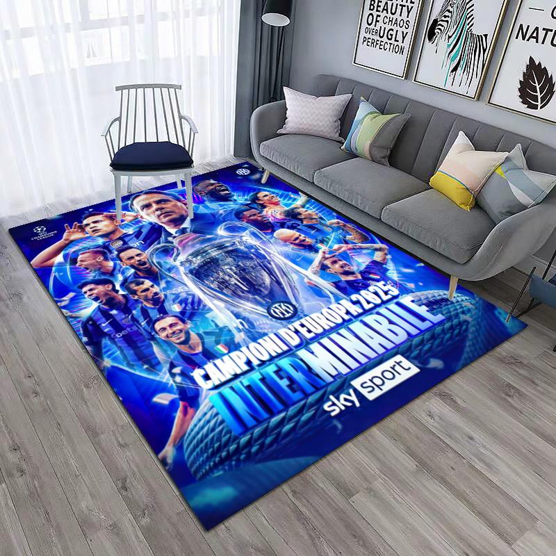 Famous F.C. Internazionale Milano Football Player Lautaro Martínez Carpet Is Suitable for Living Room and Bedroom Office Decorative Carpet L8