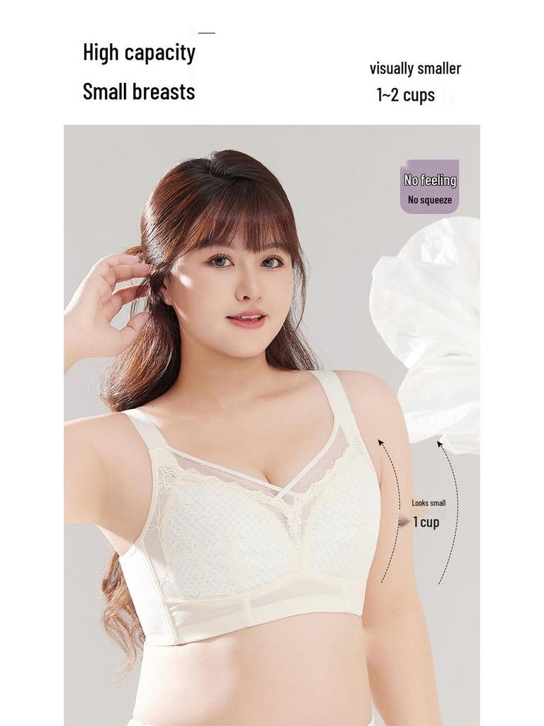 Spitzen-Vollschalen-BH in Übergröße – Formend, Anti-Hängebusen, Ultraleicht & Bequem für Damen