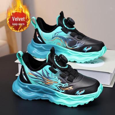 Boys' 2024 Winter Cotton Velvet Sports Shoes - Double Warmth