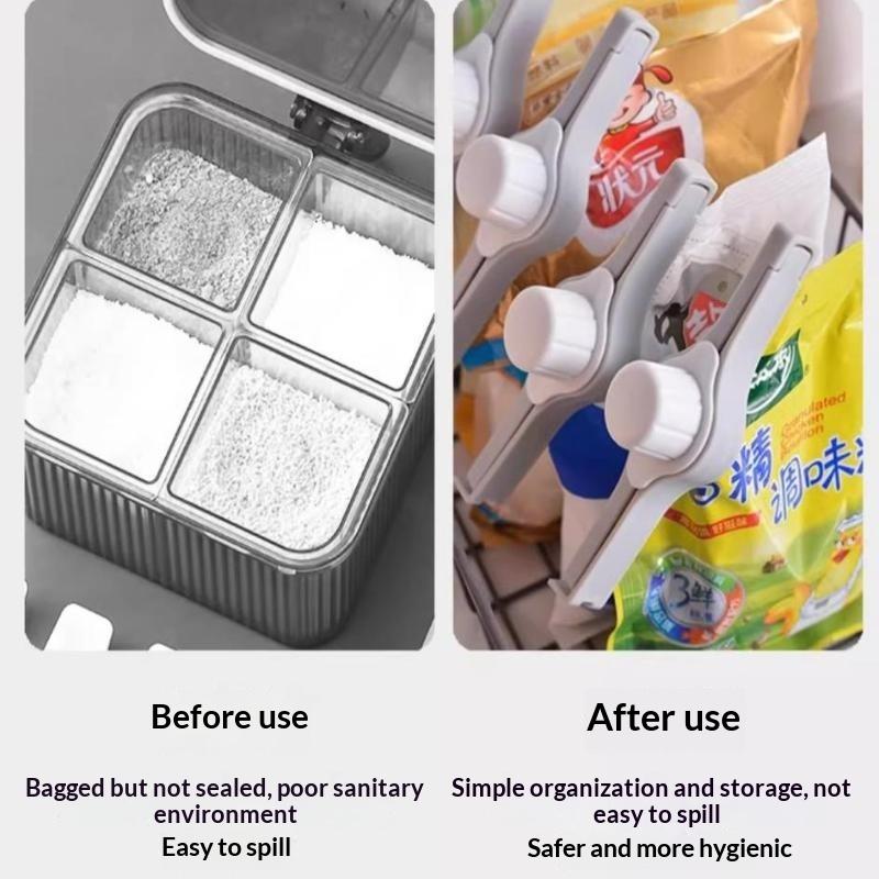 3Pcs Food Sealing Bag Clips BPA Free Screw Cap Snack Preservation Clips for Home Kitchen Picnic Food Storage