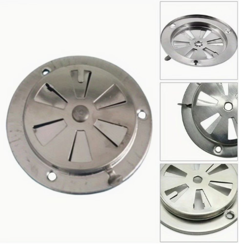 Heat Resistant Air Vent Grille Adjustable Stove Air Vent BBQ Grill Smoker  Ducting Ventilation
