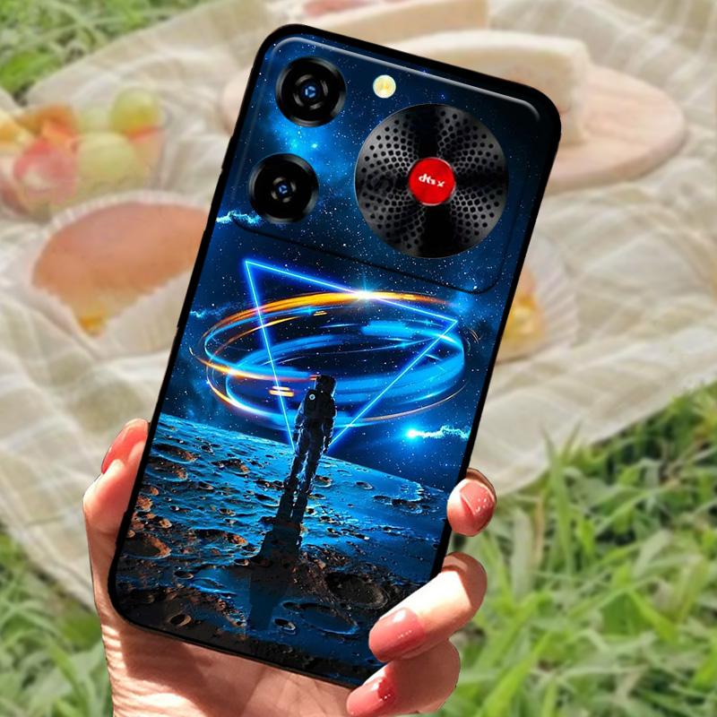 Per ZTE Nubia Custodia Musica Antiurto TPU Silicone Nero Paraurti Cover Per ZTE Nubia Custodie Telefono Musica Carina Cover Posteriore Fundas Capa