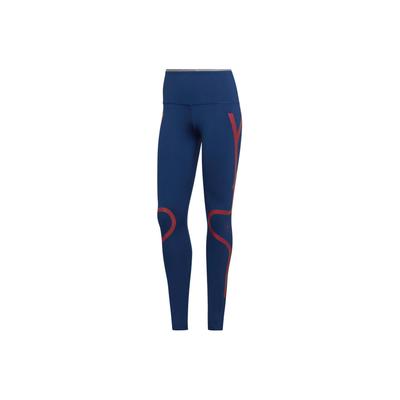 adidas Gemusterte Kompressions-Trainingsleggings Damen Leggings Blau HI6137