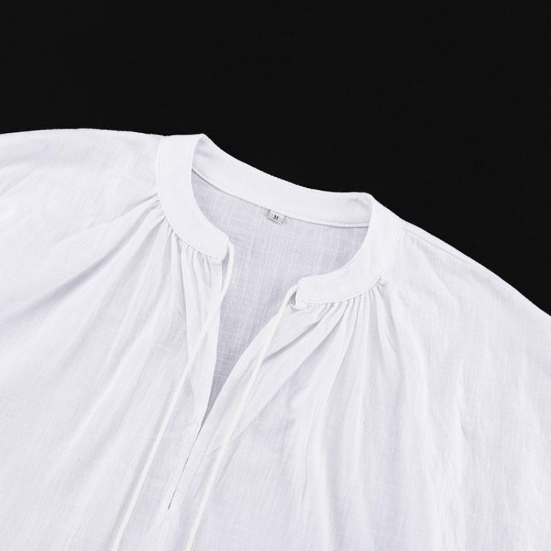 Fashion Casual Solid Loose V Neck 2 Piece Set Women France Designer Lace Up Long Sleeve Tops Female + Summer Chic High Waist  Wide Leg Short Pants