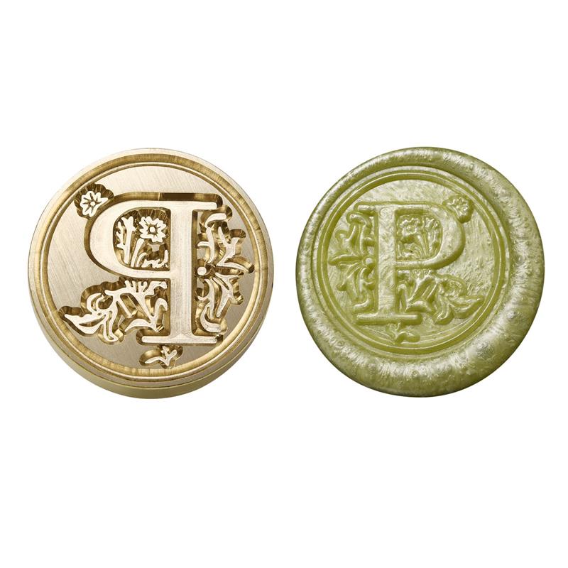 Wax Seal Copper Head Curlicue Vintage 26 Letters DIY Scrapbooking Vintage Wax Sealing Stamp Invitation/Envelop Gift