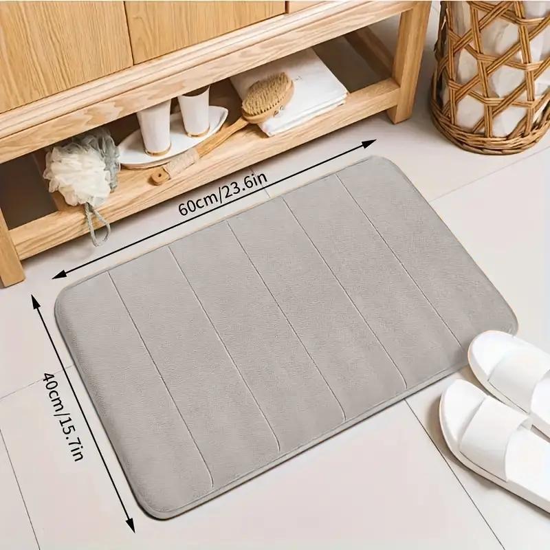 Super Absorbent Bath Mat For Bathroom Carpets Rugs Soft Memory Foam Floor Bedroom Toilet Floor Shower Non-slip Rug Home Decor
