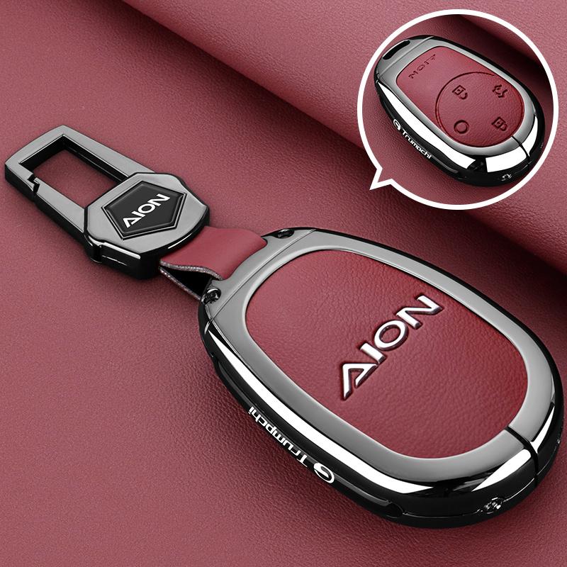 Car Remote Key Case Cover Shell Protector For Gac AION S PLUS New Energy Trumpchi Aion V Y LX 2023 GE3 GA3S Tyrannosaurus Rex PU