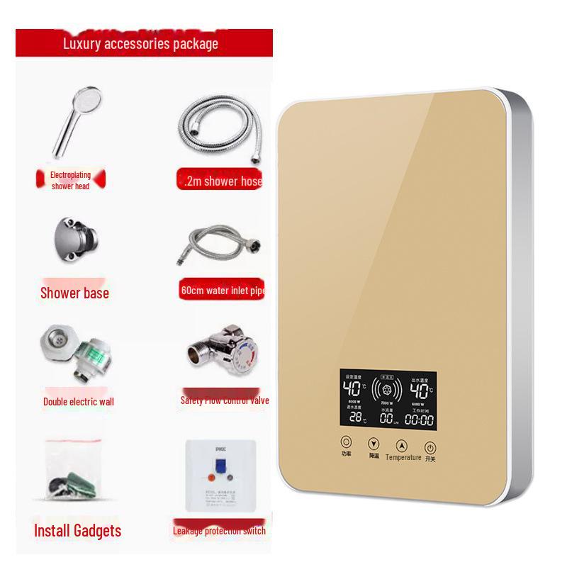 2025 Instant Electric Shower Water Heater - Compact & Fast-Heating for Home & Kitchen