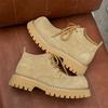 Large Size Men's Casual Tooling Work Boots Original Leather Shoes Cowboy Platform Desert Boot Outdoors Autumn Winter Ankle Botas