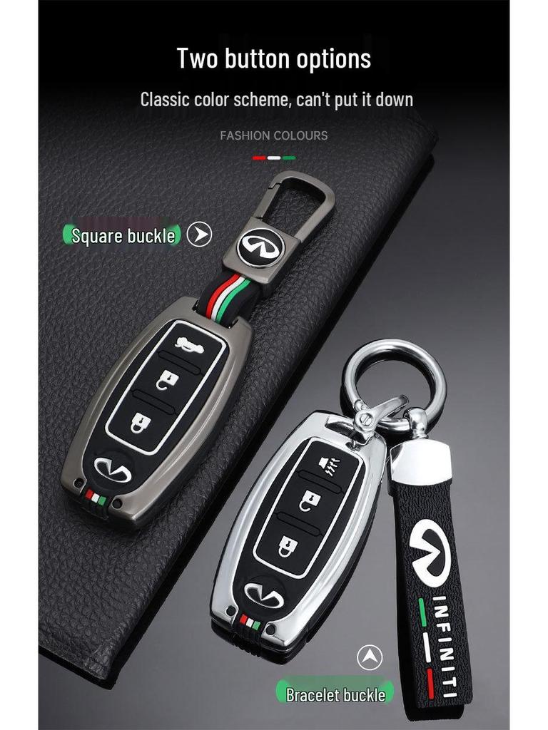 Infiniti Schlüsselhülle: Kompatibel mit Q50L, Q70, QX50, QX60, FX35 - Metallgehäuse & Schlüsseltasche