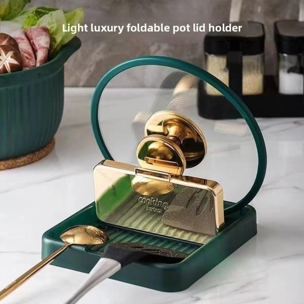 Heat-Resistant Kitchen Storage Shelf Foldable Spoon Rest New Tableware Storage  Kitchen Use