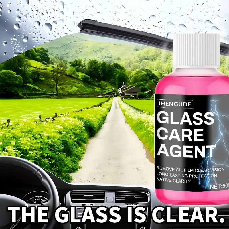 Concentrated Car Glass Coating Waterproof Windshield Wiper Fluid, Keeps Surfaces Smooth, Rainproof, and Anti-Fog Without Streaks, Quickly Re