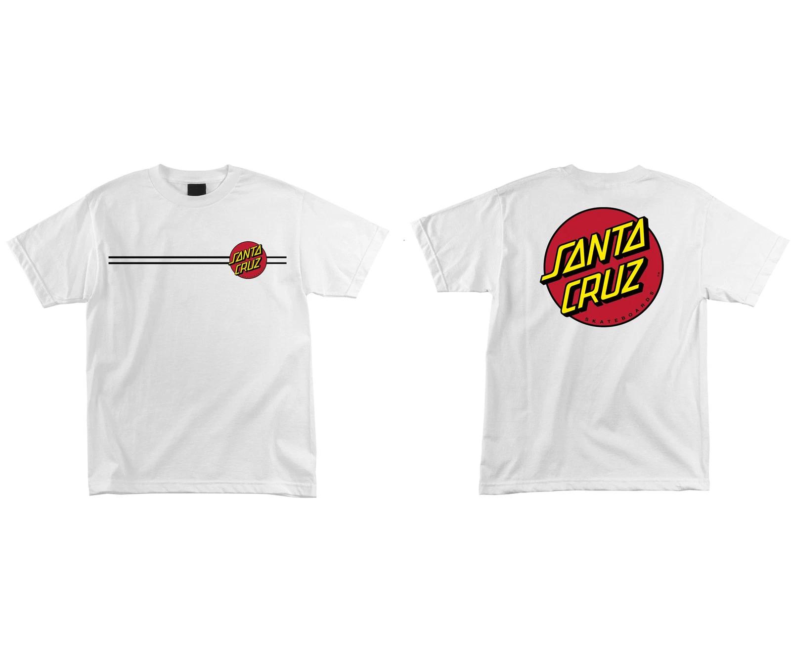 Santa Cruz Skateboard Shirt Classic Dot White M