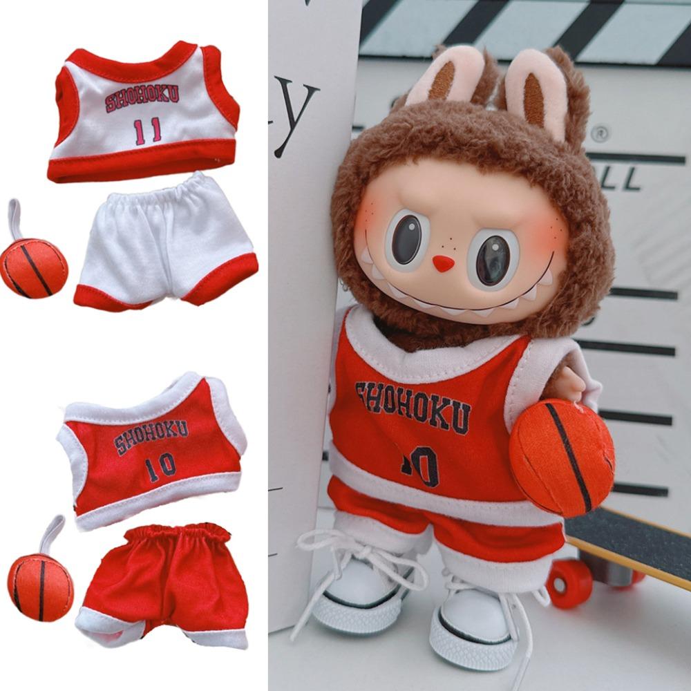 

Sports Labubu Plush Doll Outfit Basketball Labubu Doll s Clothes Set Kids Girls Toys style 2