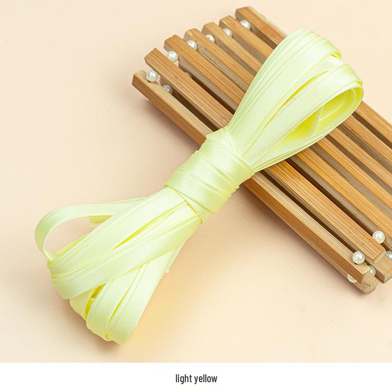 Hengmeihe 0.85cm Satin Cheongsam Hemming Strip: Solid Color, Imitation Silk, Non-Iron Accessories for Women