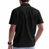 Men's Summer Waffle Knit Turn-Down Collar Polo Shirt, Loose Casual Athletic Jersey Short Sleeve Tee for Men